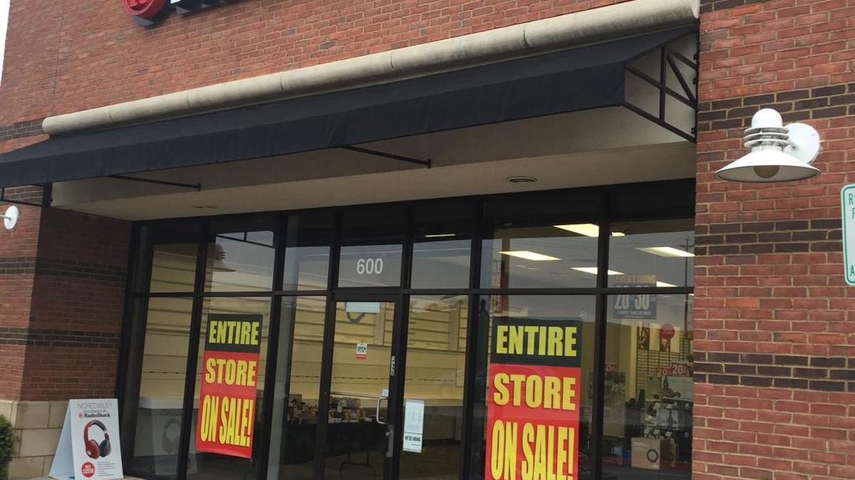 RadioShack stores have launched sales after Sprint pulled its displays from stores.