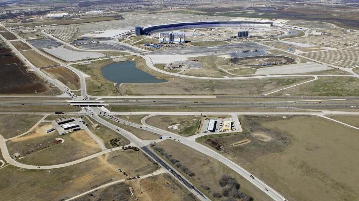 
Hillwood purchased land on the northeast side of the I-35 and 114 intersection, across from the Texas Motor Speedway. 
