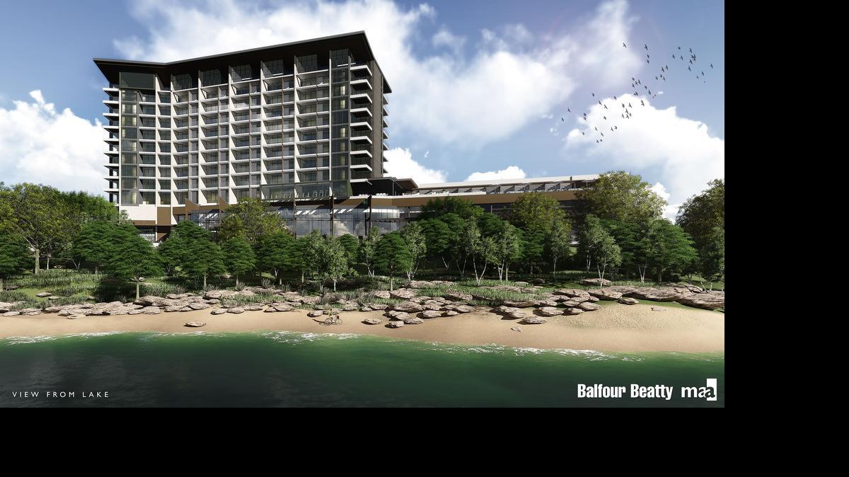 
Rendering of The Pearl on the Peninsula in the Lakeside DFW development on Lake Grapevine in Flower Mound. 

