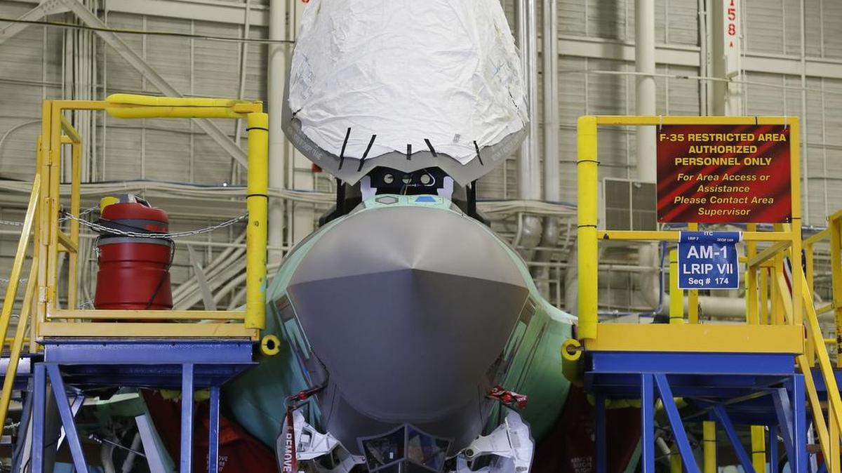 An F-35 bound for Norway at the last assembly station in Fort Worth in August 2015. Two F-35s delivered to Norway are among 15 that will need repairs due to crumbling insulation on coolant lines.