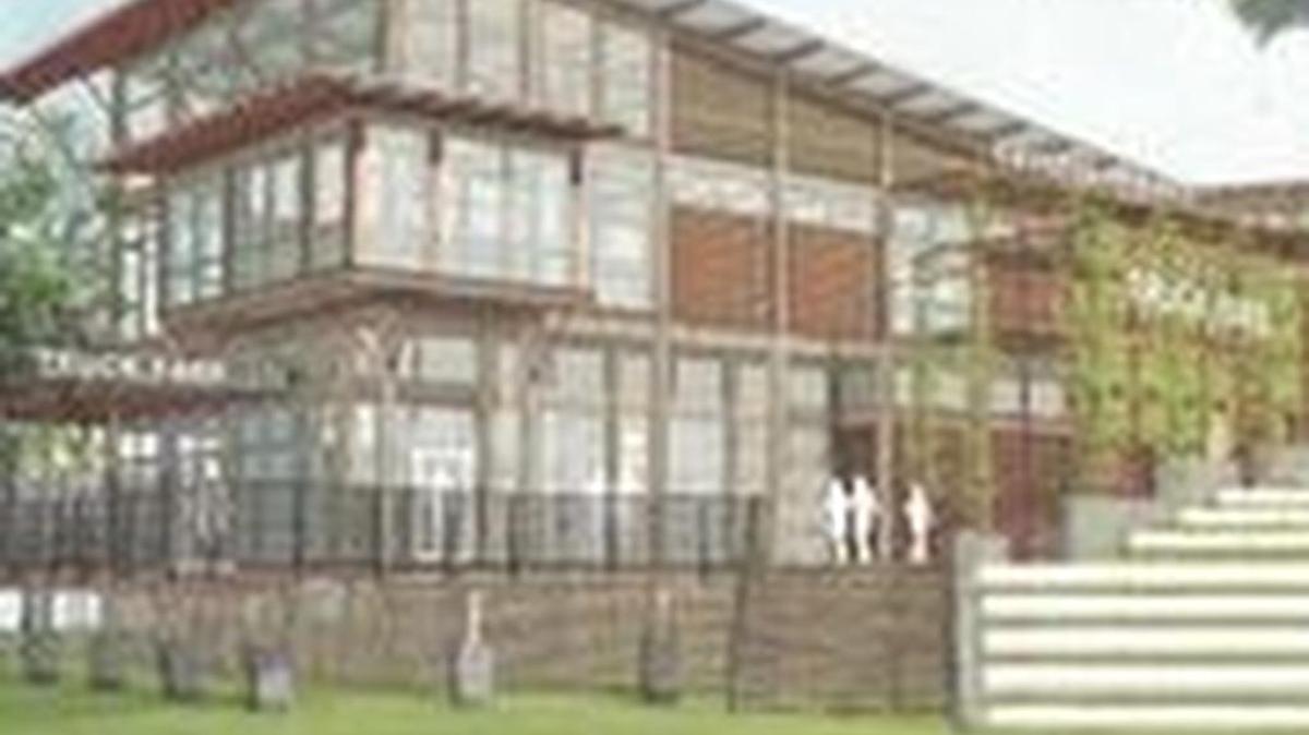 Artist rendering of planned Crystal Springs pavilion in The River District.