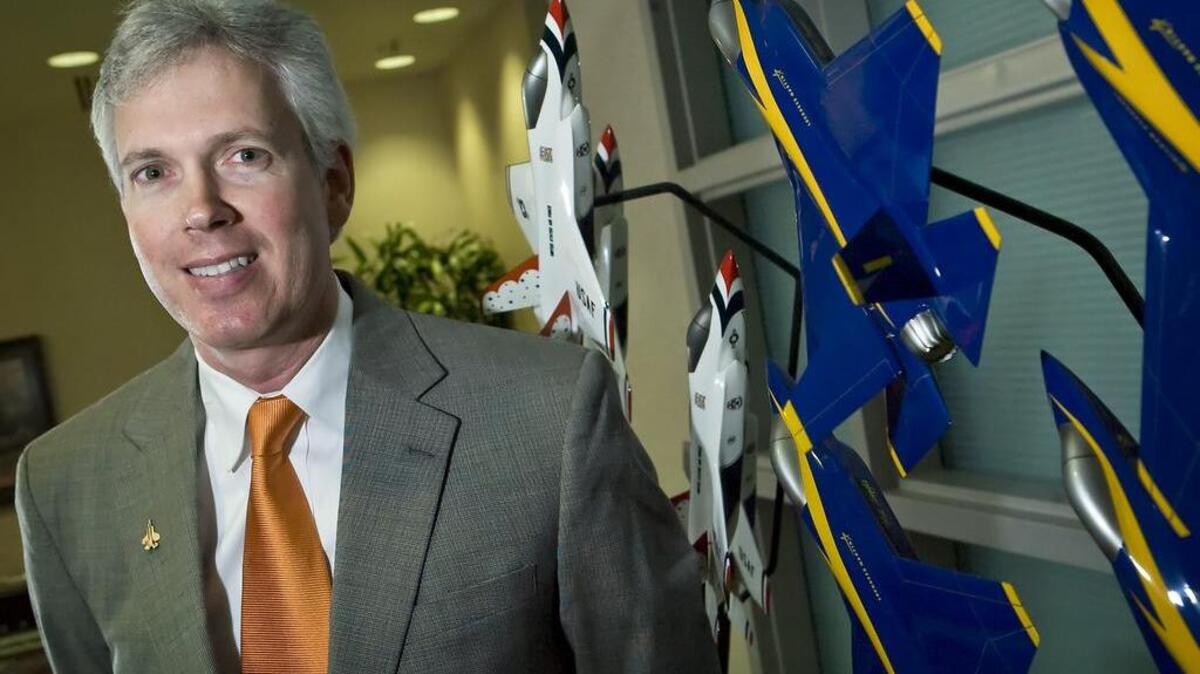 Dan Crowley, shown in 2008, when he was vice president of the F-35 program at Lockheed Martin Aeronautics in west Fort Worth.