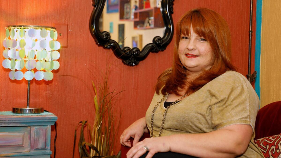 Hometown Hero Sheri Leyva photographed at her home in Denton, Texas, Monday, Nov. 02, 2020. Leyva teaches parenting skills for Newday. She also helps out with court clothes and hair stylings for her clients.
