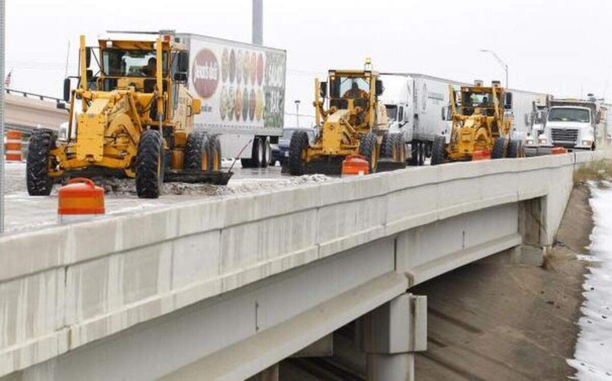 
During the December 2013 winter storm, ice ruts on the I-20 bridges from Hulen Mall to Benbrook made driving very uncomfortable for motorists until TxDOT arrived with a large caravan of road graders and sand trucks to cut the ice up.

