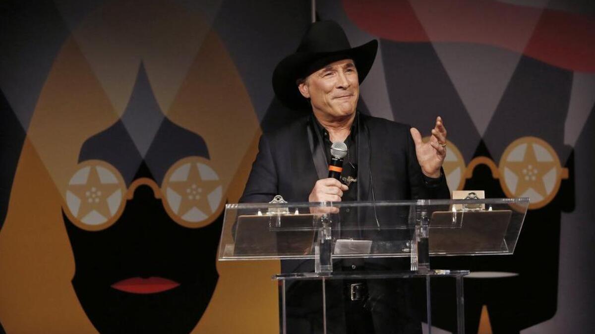 Country music star Clint Black, another of the evening's honorees. The Lone Star Film Festival honorees were presented at a gala at the Worthington Hotel in Fort Worth