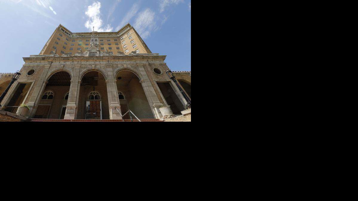 
The exterior of the Baker Hotel in Mineral Wells shows its former grandeur and a group of investors is working to raise the money to bring it back to life.
