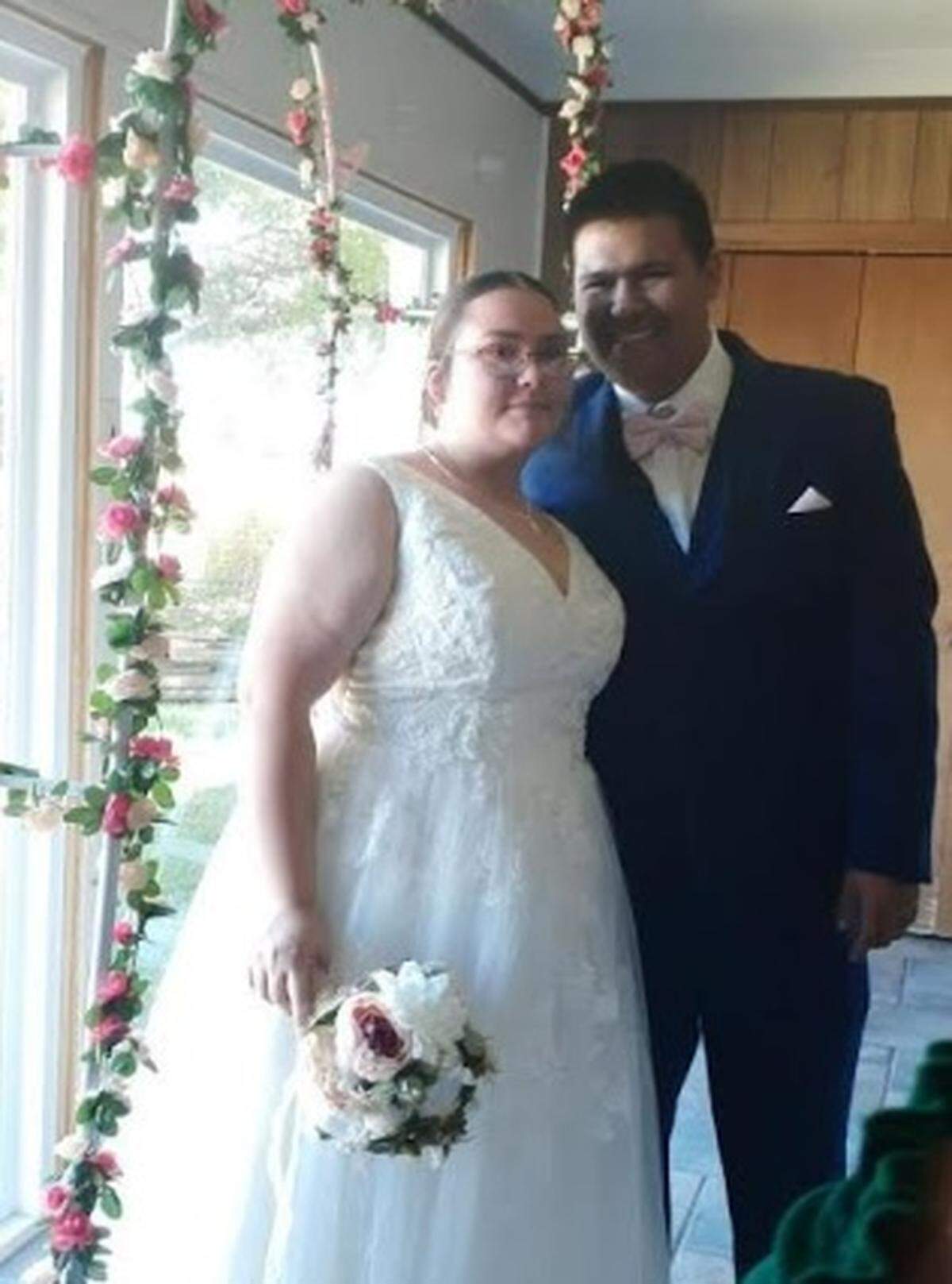 Sarah Hudgins and Luis Garcia were married on July 25 in Fort Worth.