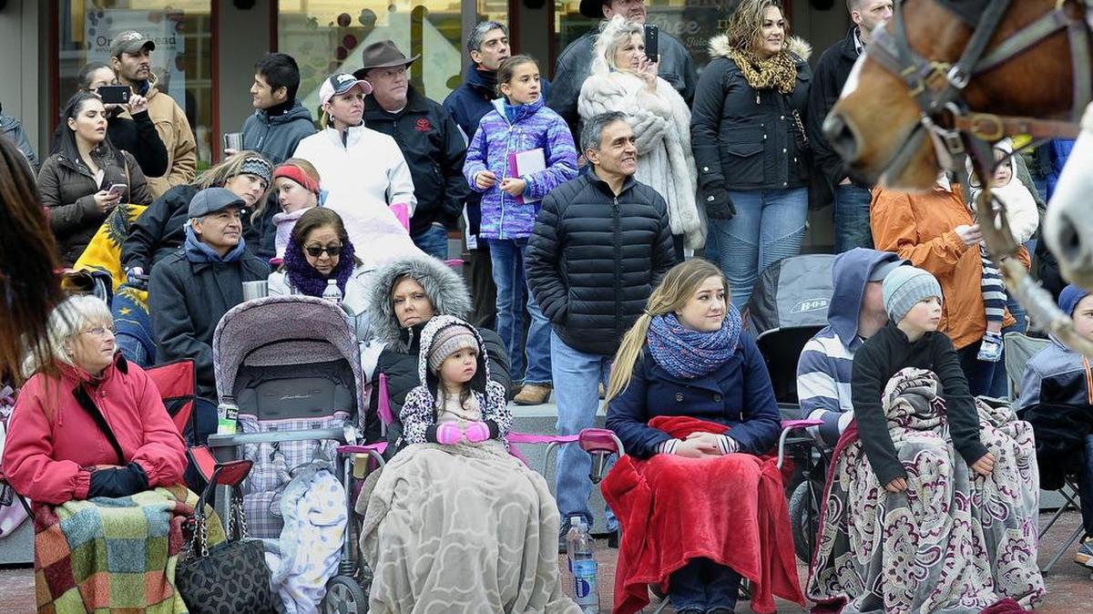 In this file photo from 2017, crowds brave the cold weather to view the All Western Parade in downtown Fort Worth.