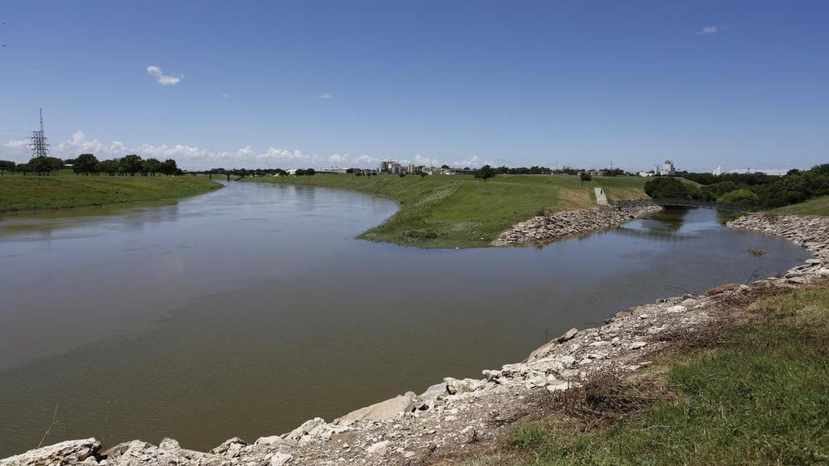The bodies of two men were found in the Trinity River near East Belknap and Samuels Avenue Saturday morning.