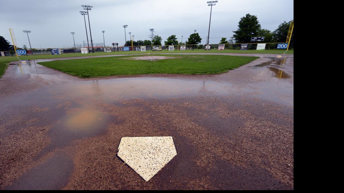
Waterlogged fields, like this one Sunday, have been almost as common as kids playing on them this spring at Martin Luther King Jr. Sports Center in Arlington.
