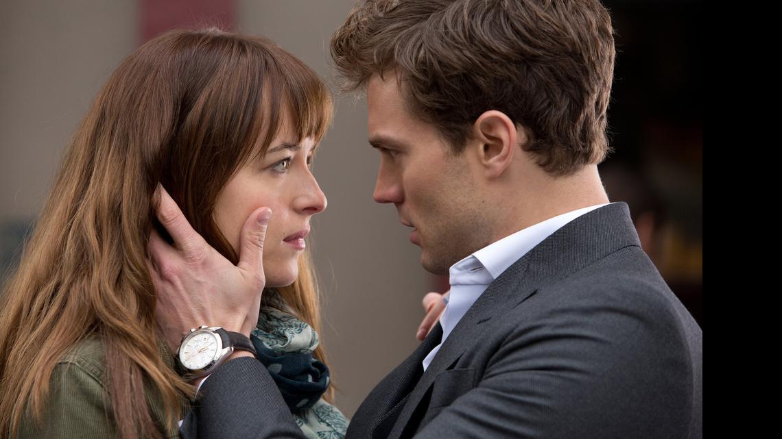 
Dakota Johnson, left, and Jamie Dornan starred in the film version of “Fifty Shades of Grey.” 
