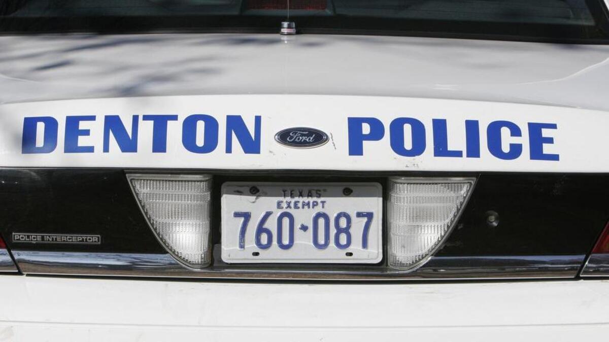Denton Police investigated a four-car accident Saturday.