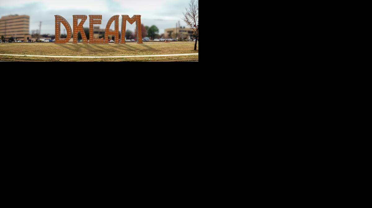
Bob Pruitt created this concept image to show what the proposed Dream sculpture could look like in downtown Arlington. A location for the planned public art piece has not been officially identified but downtown leaders are hoping to unveil the sculpture as early as September. 
