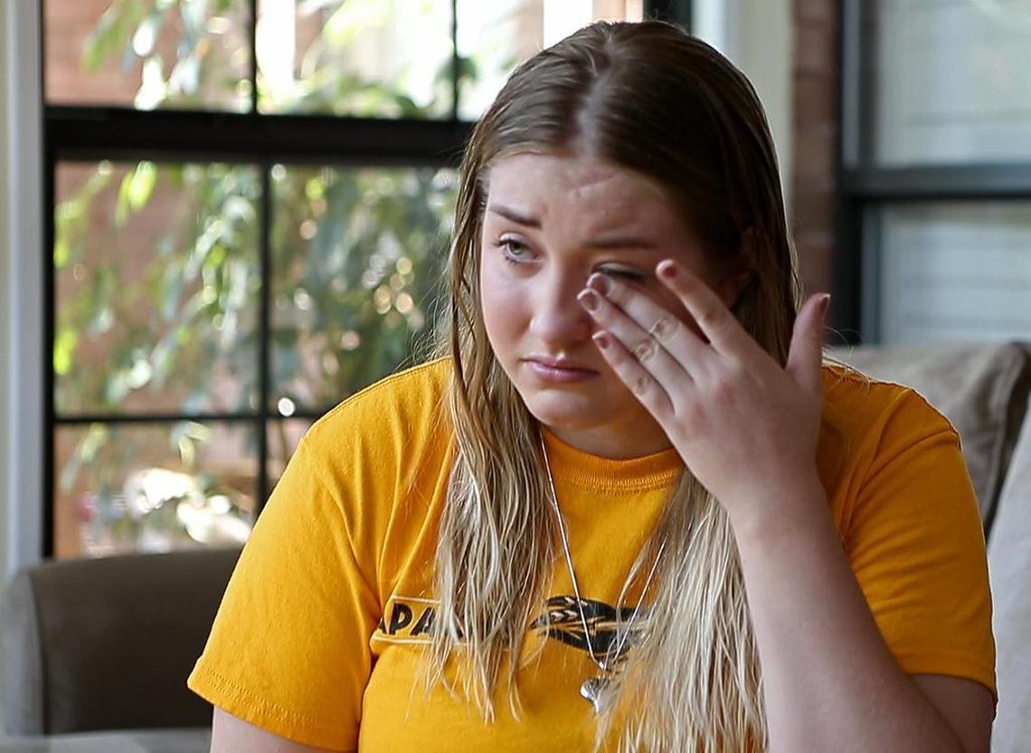 Kristina Huggins talks about the tragedy of her boyfriend’s death, and her feelings about guns in cars.