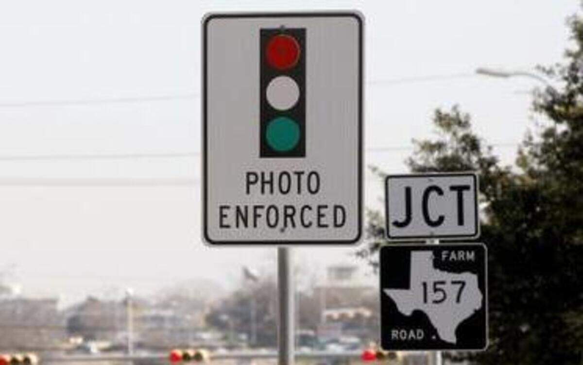 
Pioneer Parkway at Cooper Street is one of 19 intersection in Arlington with red light cameras. 
