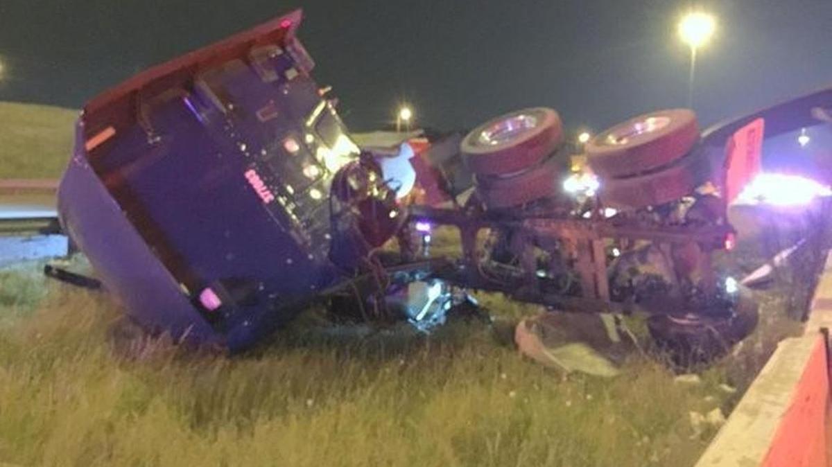 Portions of Intersate 20 were closed overnight after an 18-wheeler overturned near the President George Bush Turnpike in Grand Prairie, spilling groceries all over the highway.
