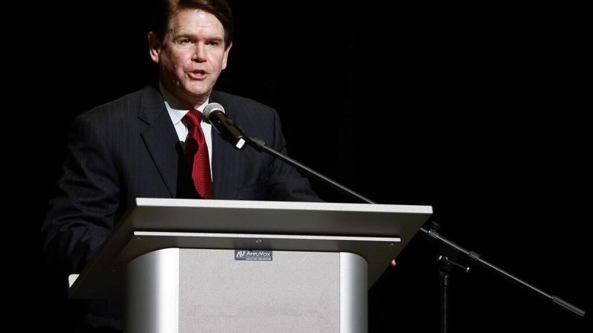 Arlington Mayor Jeff Williams, speaking earlier this year at a prayer vigil, gave his state of the city address on Wednesday.