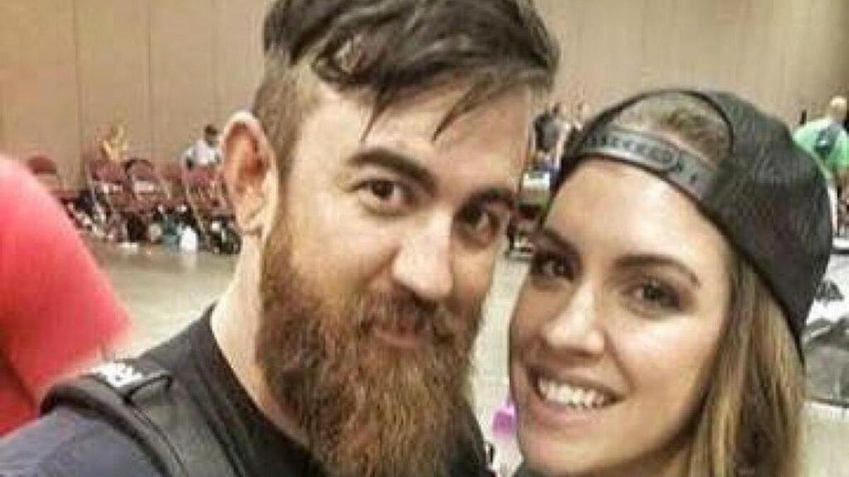 Anthony Lee Antell Jr. with his wife, Crystal.