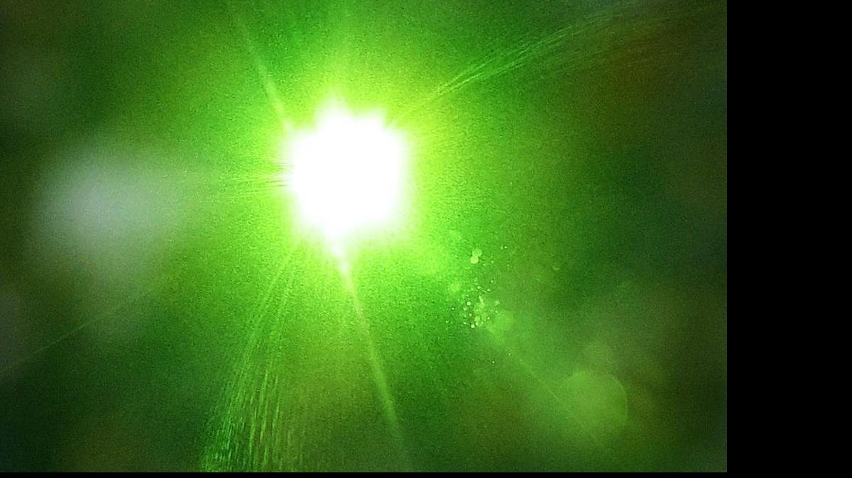 
File photo of a green laser
