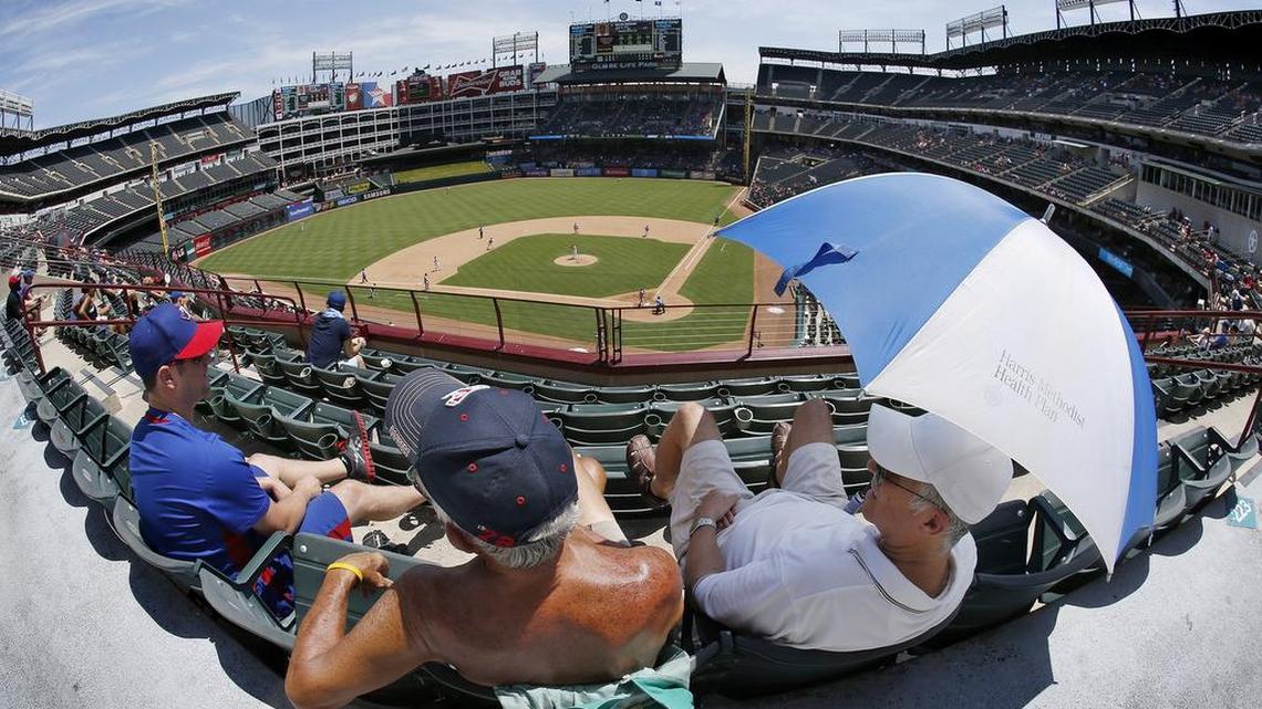 Baseball games on hot summer days is one reason that Arlington and the Texas Rangers want to build a new, air-conditioned ballpark.