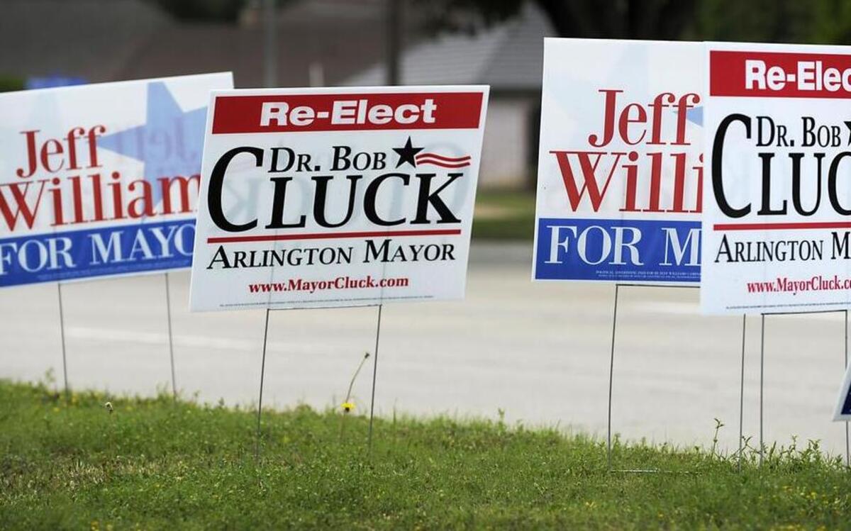 
Robert Cluck and Jeff Williams are the main candidates in the Arlington mayoral campaign.


