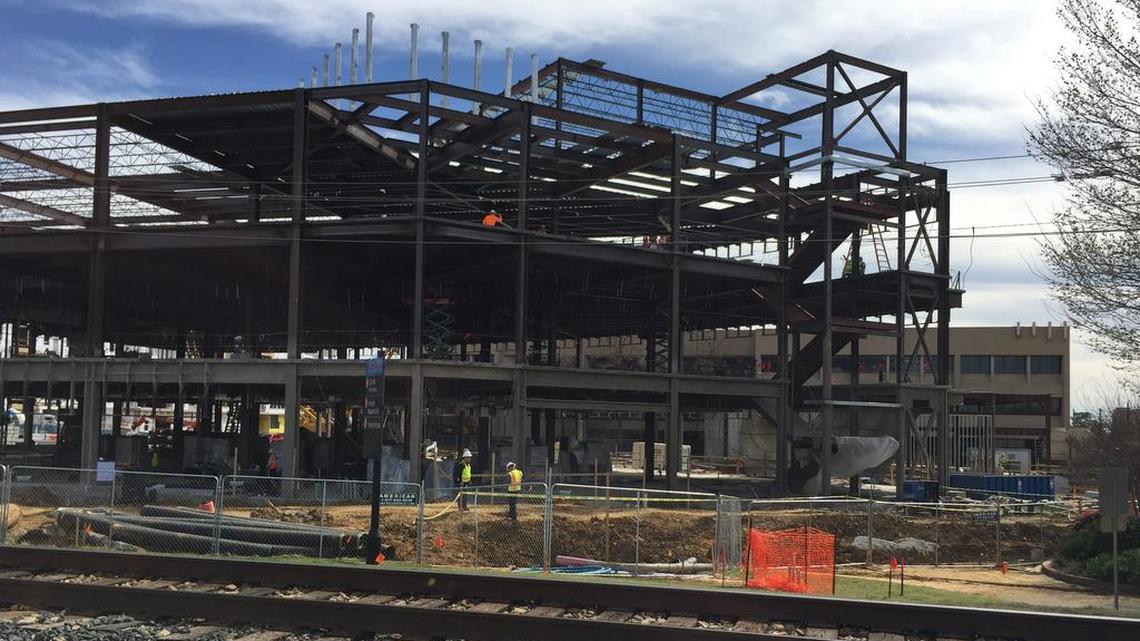 The new $30 million flagship Arlington library is nearly halfway through its construction schedule, projected to finish in March 2018 in what was a parking lot on the north side of Arlington City Hall.