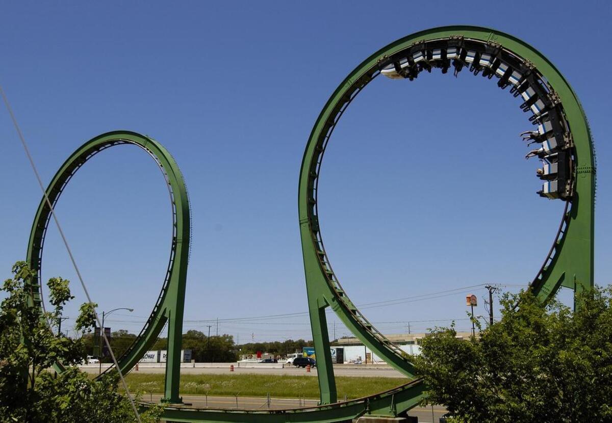 The Shock Wave has long been one of the most popular rides at Six Flags Over Texas in Arlington.
