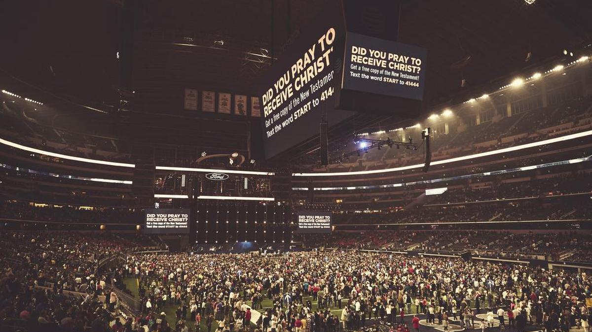 More than 82,000 people attended Sunday’s event at A&T Stadium.