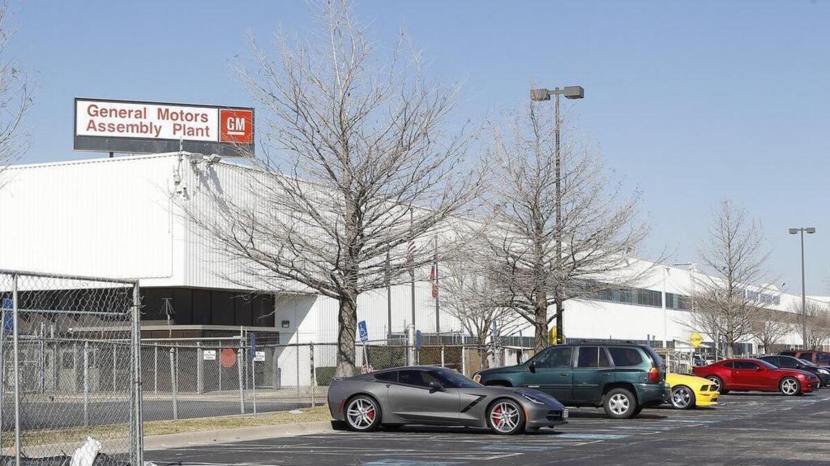 The GM plant is photographed in Arlington in 2016.