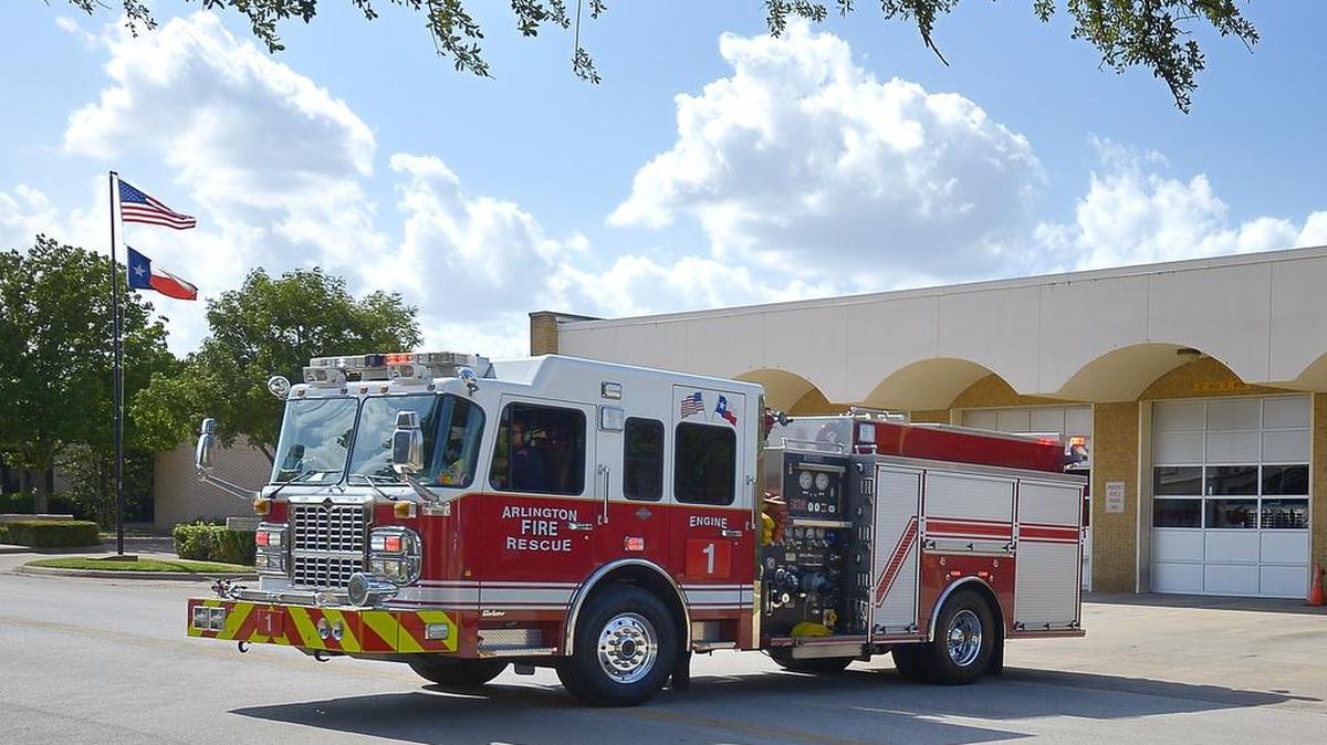 An Arlington firetruck in 2014.