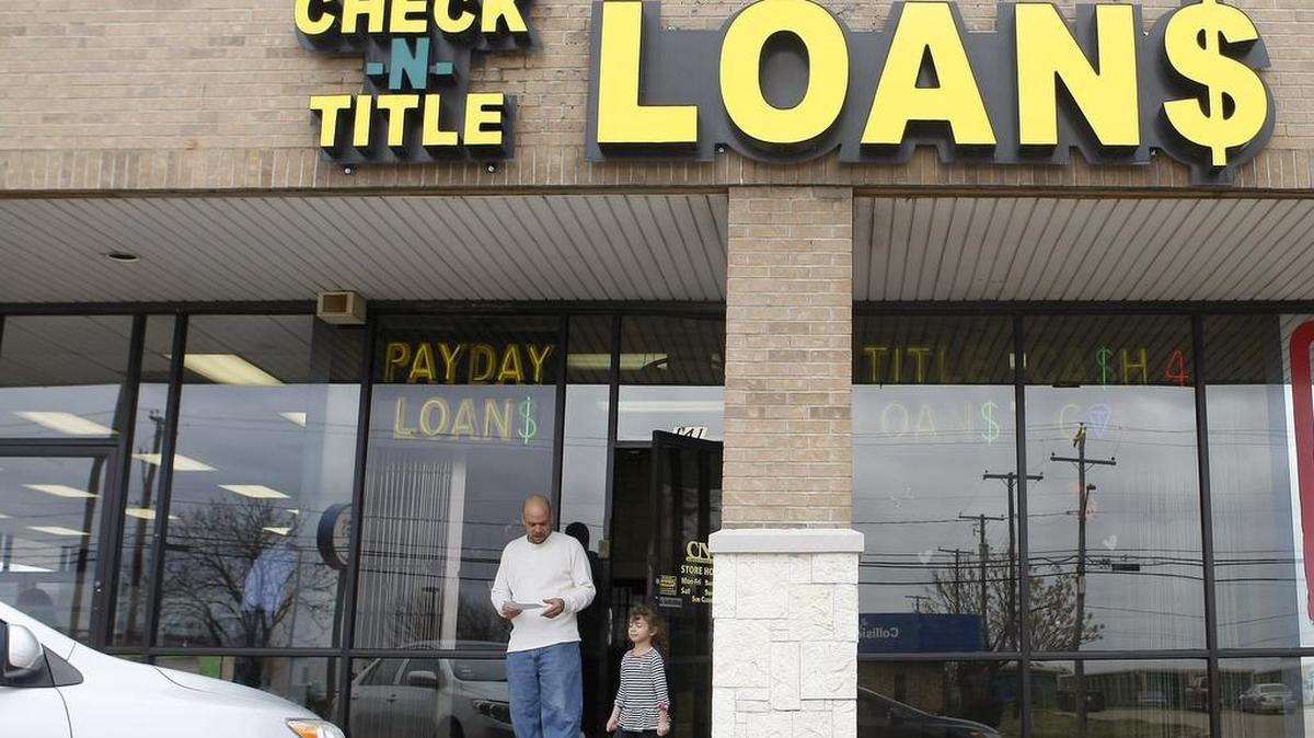 A loan store on South Cooper Street in Arlington last year
