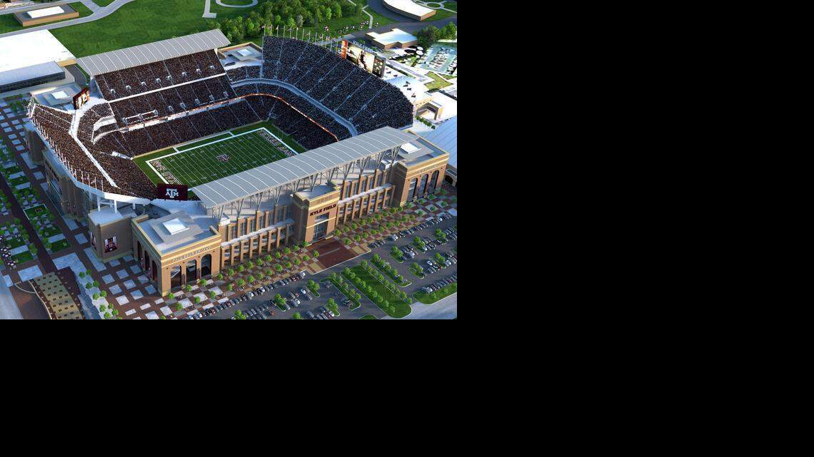
An artist rendition of Kyle Field after its $485 million expansion
