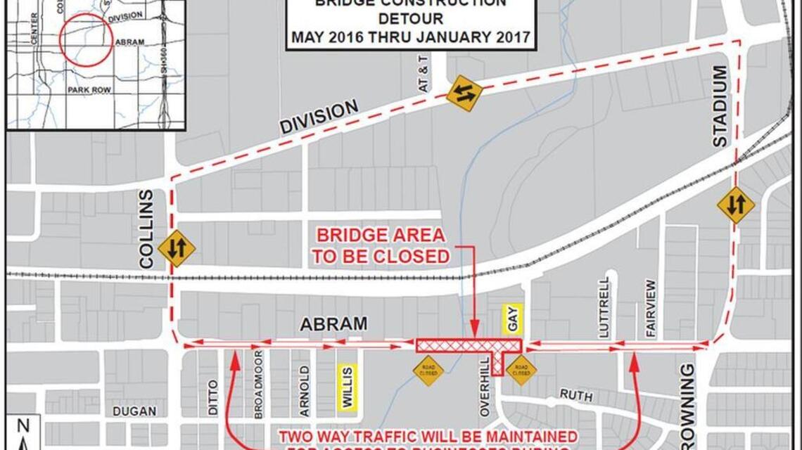 Bridge on busy Arlington roadway to close for eight months