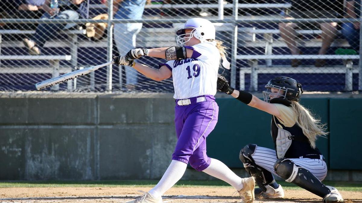 Timber Creek’s Caitlyn Curlee hits a home run against Keller earlier this season.