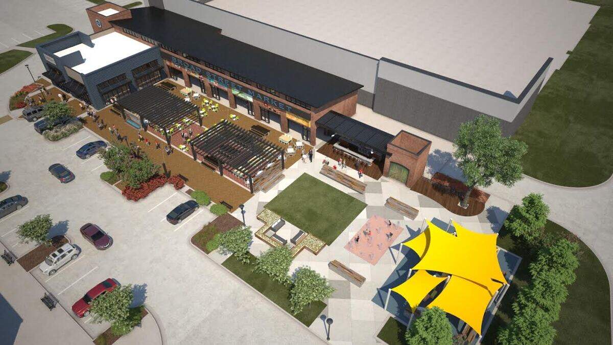 The foundations for Academy Sports + Outdoors and At Home will be poured soon as progress picks up at the Shops at Broad mixed-use development at the northwest corner of East Broad Street and U.S. 287 in Mansfield.