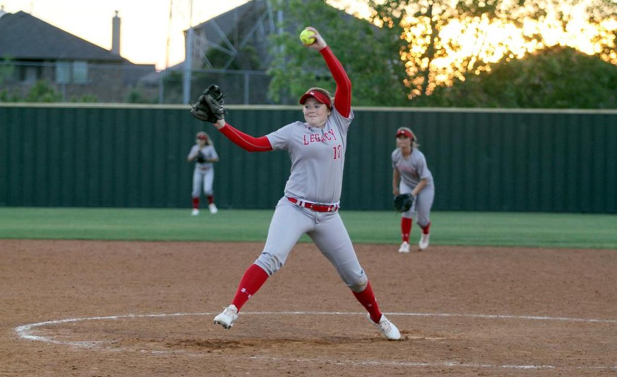 Sophie Hannabas and the Legacy softball team are into the playoffs after winning the district championship.