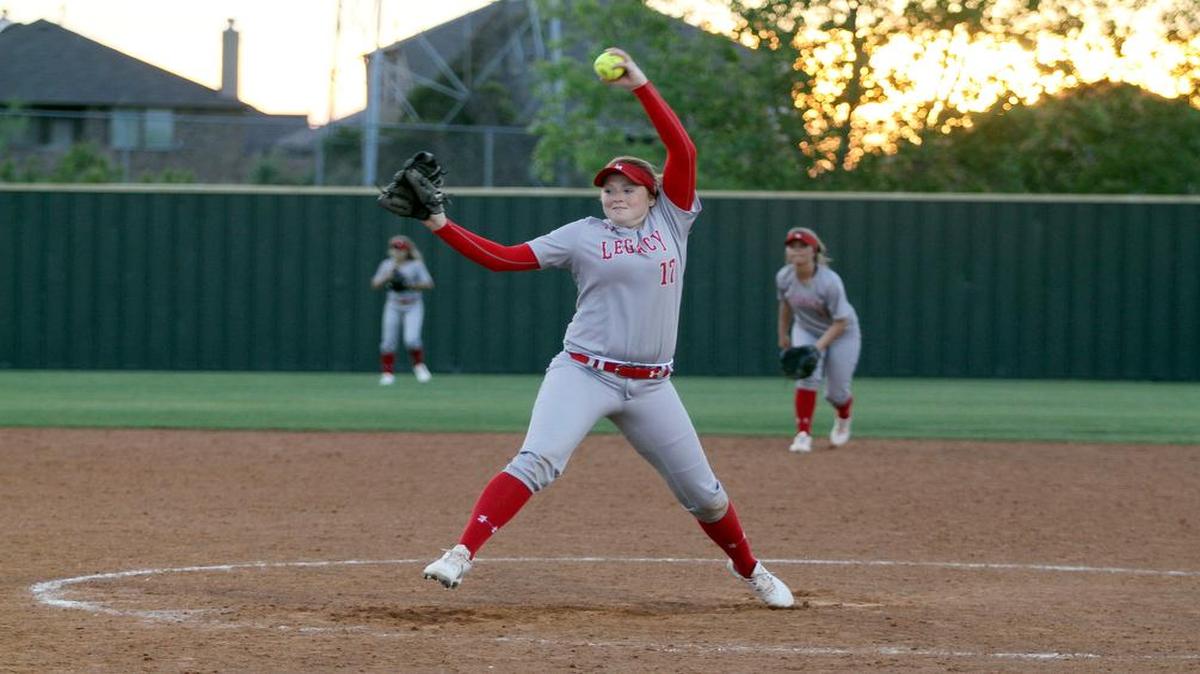 Sophie Hannabas and the Legacy softball team are into the playoffs after winning the district championship.