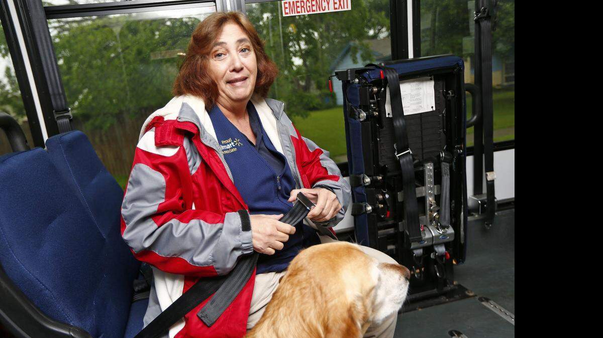 
Mary Cole uses HEB Transit to get from her home in Euless to work in Bedford.
