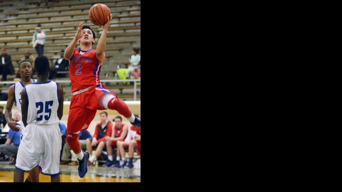 
Grapevine's Gabe Ford, right, is set to be one of seven returning varsity players for the Mustangs next season.
