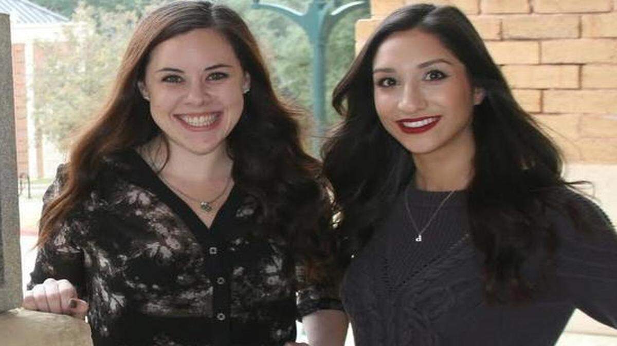 
Emily Mince of Grapevine and Deema Aridi of Allen. 
