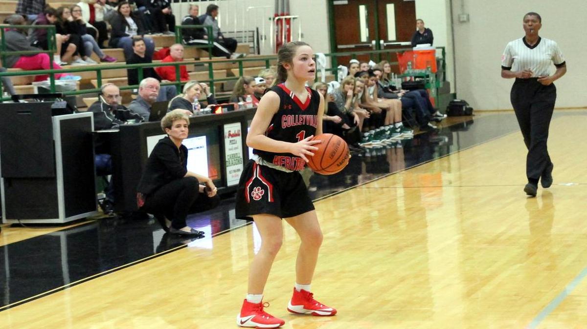 McKinley Charles of Colleyville Heritage disrupted nine Grapevine offensive possessions in a Jan. 13 victory.