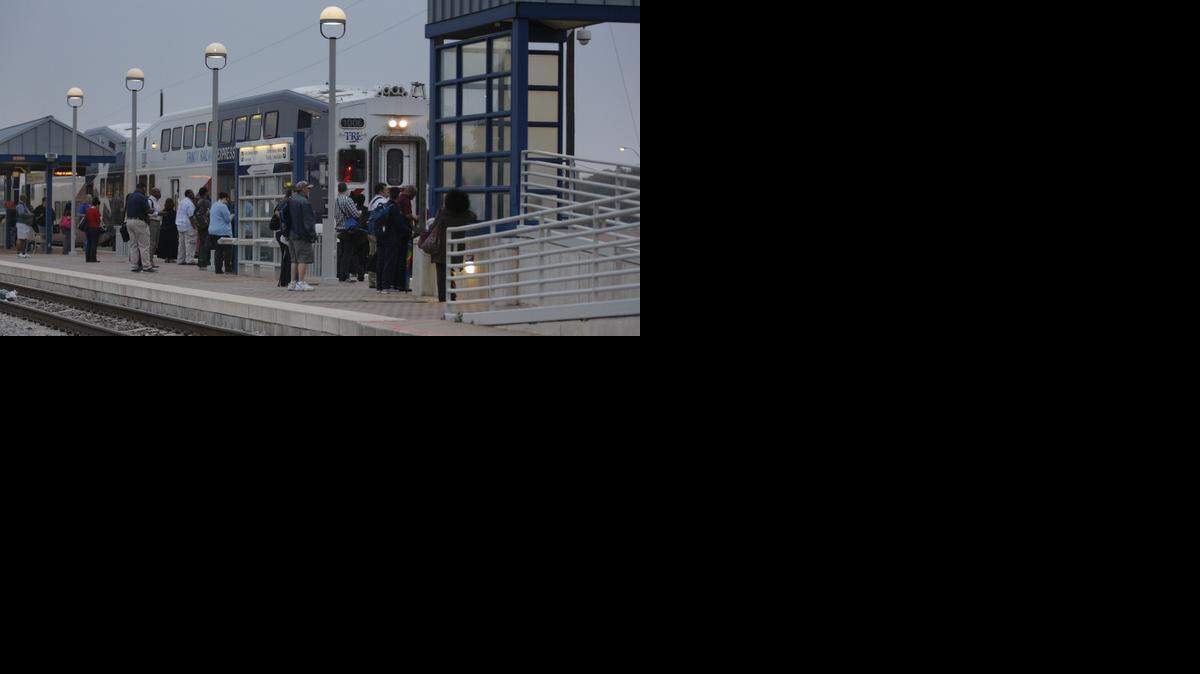 
Riders waited one day last week to board the Trinity Railway Express train at the Richland Hills Station.

