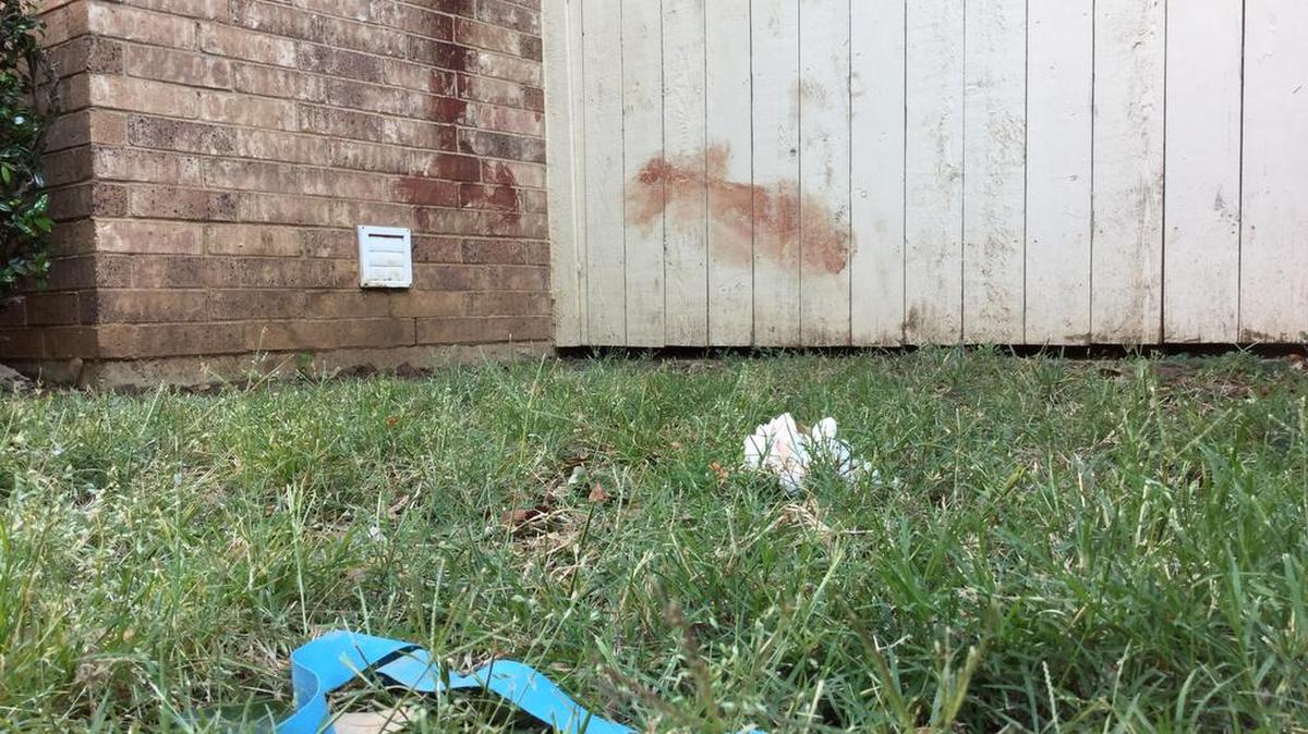 The scene of one of two shootings in Hurst Tuesday night.