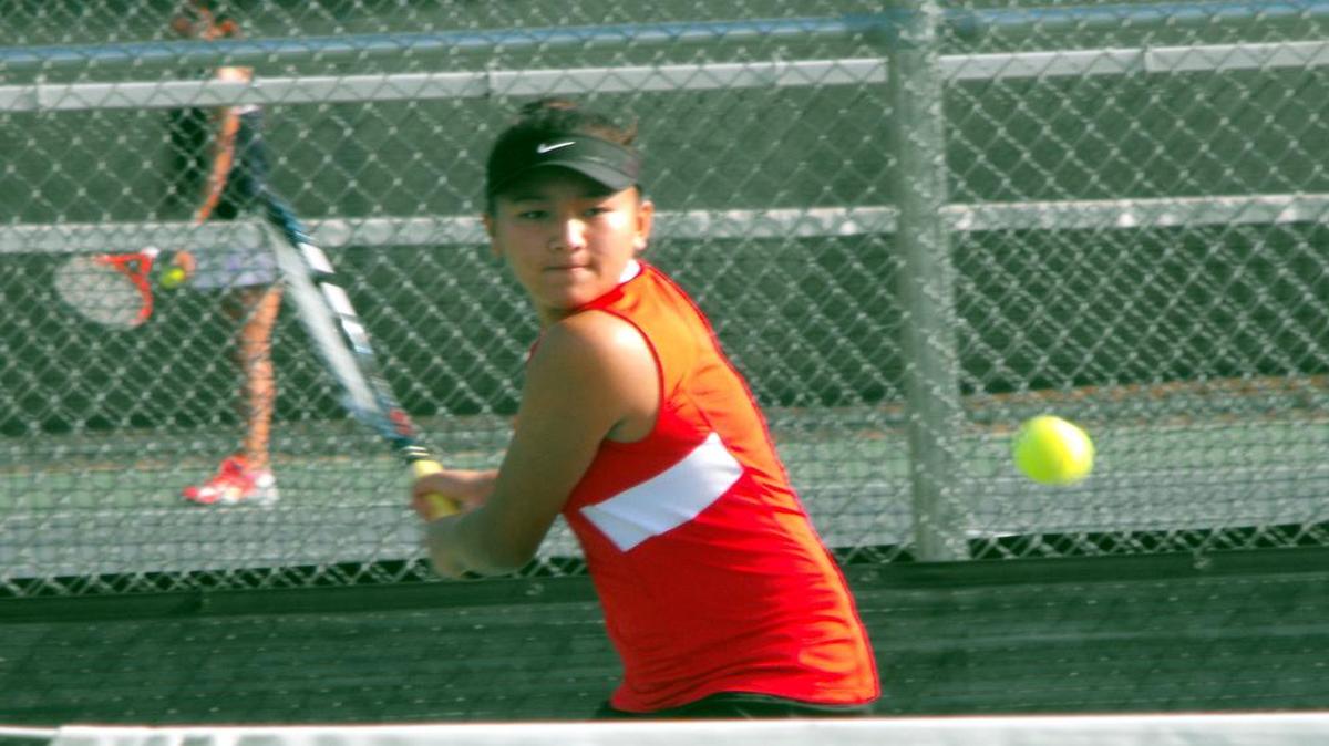 Tsheden Tshokey moved from the Bhutan two years ago to became a standout tennis player and student at Trinity.