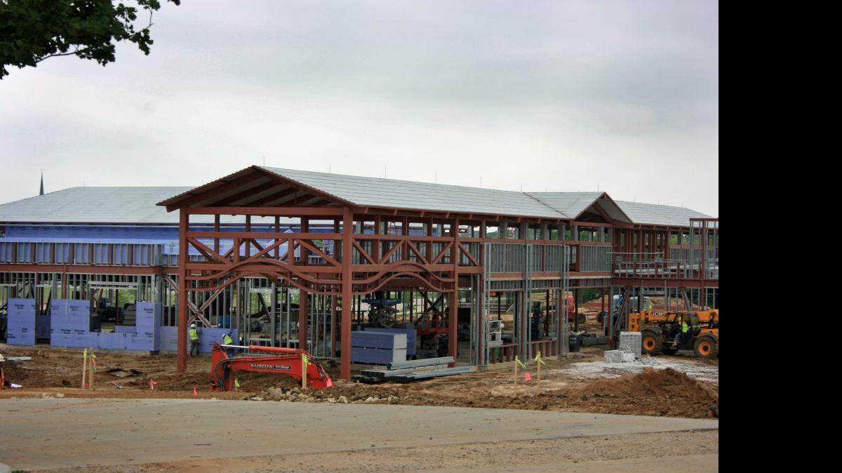 
Construction crews work on The Marq's first phase.
