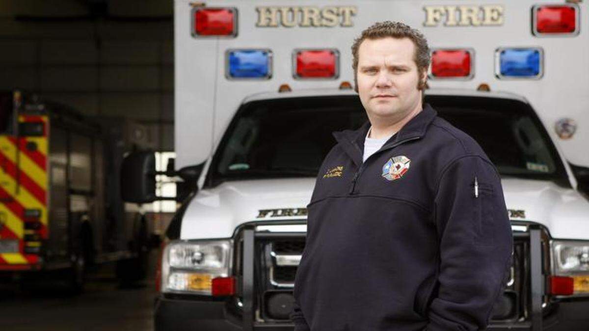 
Hurst Fire Department Paramedic of the Year Cody Lammons.
