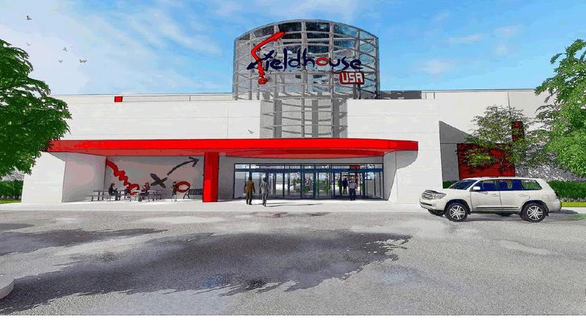 An artist’s rendering of the FieldhouseUSA sports facility that is coming to Grapevine Mills mall on Jan. 6.
