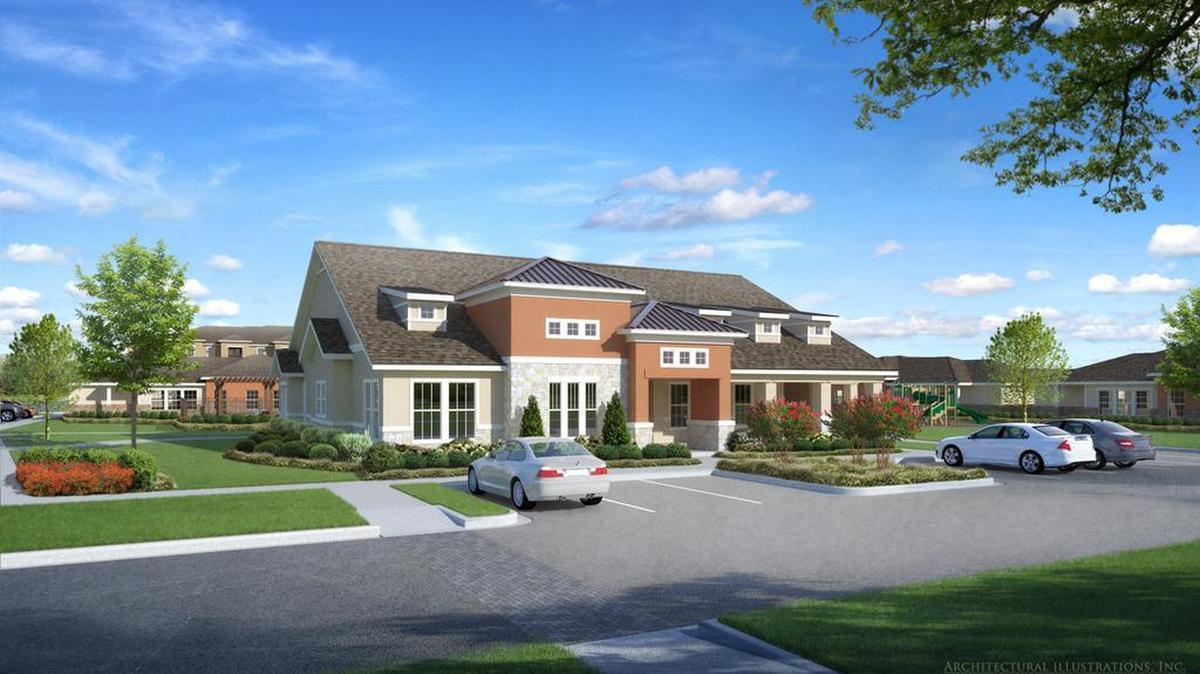 An artist rendering of the design for the proposed development at 263 Bedford Euless Road in Hurst. the development was voted down by the City Council on Turesday.