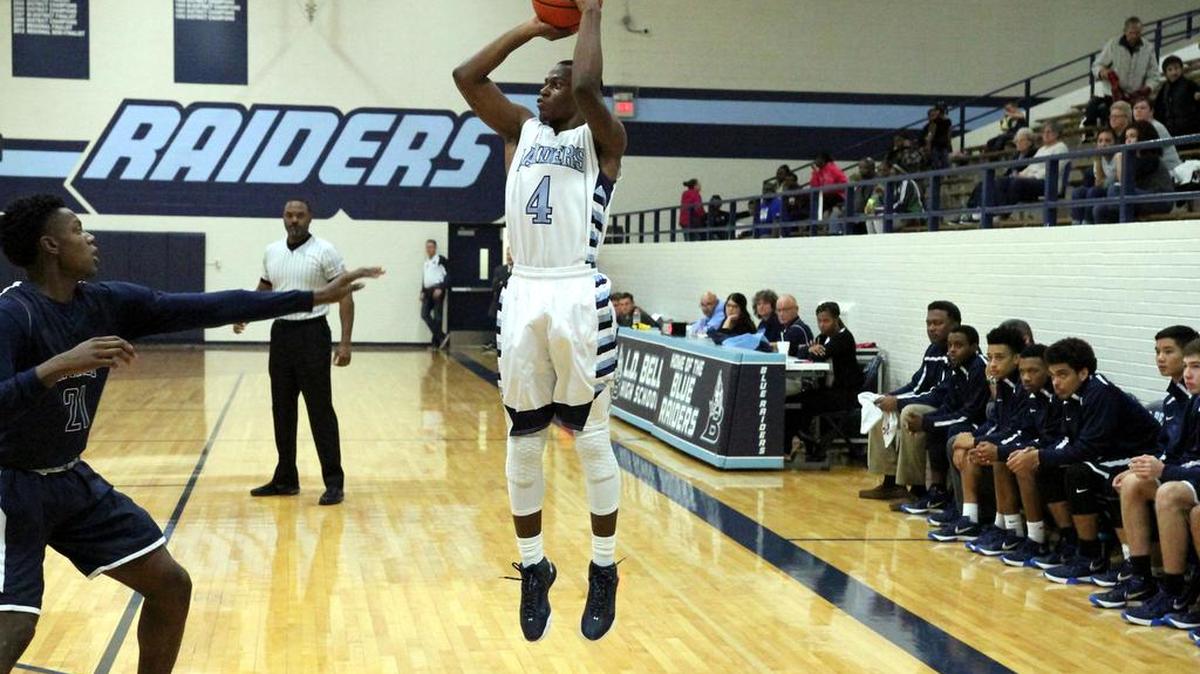 Terrell Harrison (No. 4) has led the L.D. boys basketball team in scoring thus far.