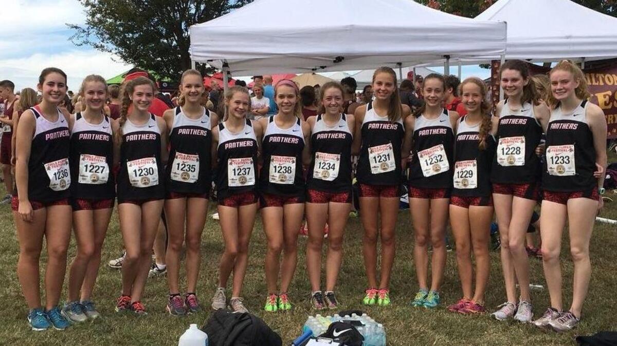 Samantha Widmann (1232) has elevated the competitiveness of the Colleyville Heritage girls cross country team.